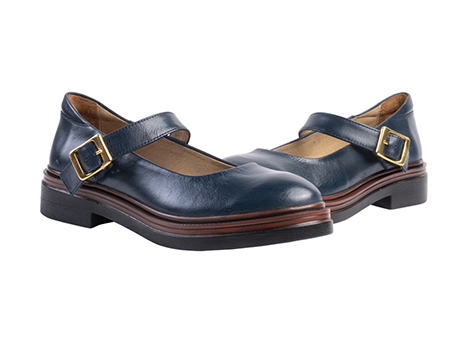Baleta para mujer en Cuero color AZUL, referencia DM3R
