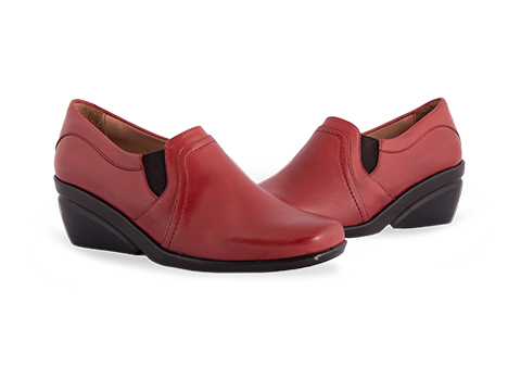 Tacones para mujer en Cuero color ROJO, referencia VT81