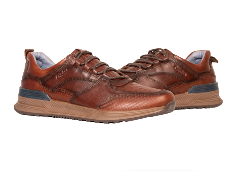 Tenis para hombre en Cuero color CAFE, referencia ZV90