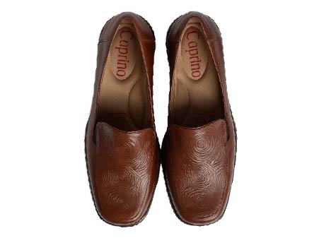 Mocasín para mujer en Cuero color CANELA, referencia CG2A