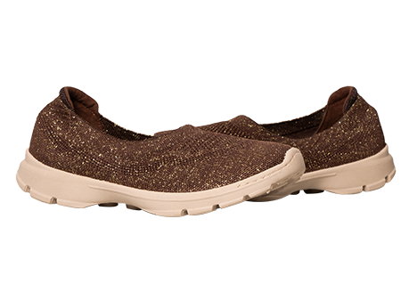 Mocasín para mujer en Textil color CAFE, referencia ZWD2