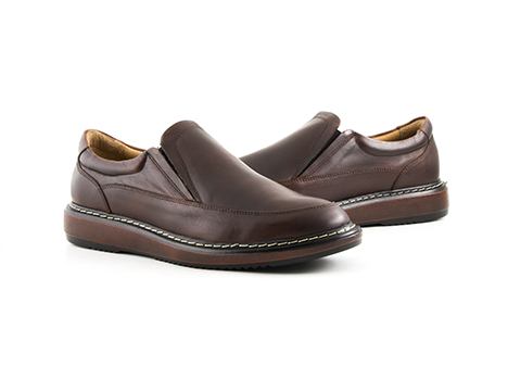 Mocasín para hombre en Cuero color MARRON, referencia 2E01CRMA