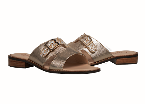 Sandalia para mujer en Cuero color DORADO, referencia ZG08