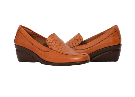 Mocasín para mujer en Cuero color CARAMELO, referencia VT26