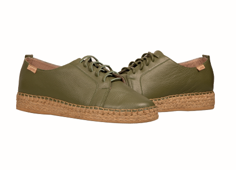 Tenis para mujer en Cuero color VERDE, referencia ZM09