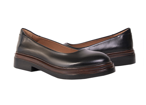 Baleta para mujer en Cuero color NEGRO, referencia DM8L