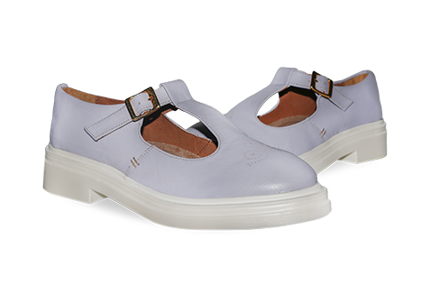 Mocasín para mujer en Cuero color LILA, referencia DM1C