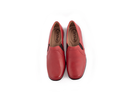 Tacones para mujer en Cuero color ROJO, referencia VT81