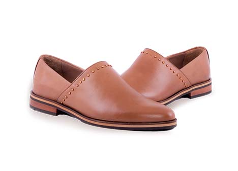 Mocasín para mujer en Cuero color CARAMELO, referencia P92FCRCM