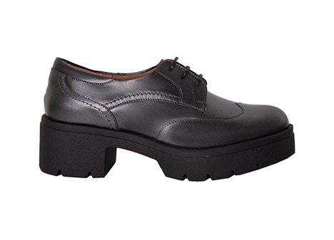 Zapatos de amarrar para mujer en Cuero color PLATA, referencia FR3Y