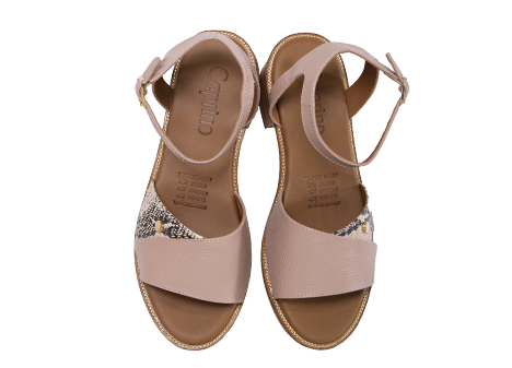 Sandalia para mujer en Cuero color ROSADO, referencia ZN02