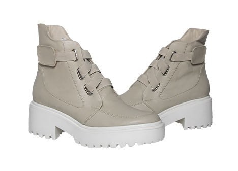 Bota para mujer en Cuero color BEIGE, referencia ZD0G