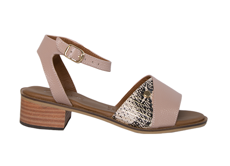 Sandalia para mujer en Cuero color ROSADO, referencia ZN02