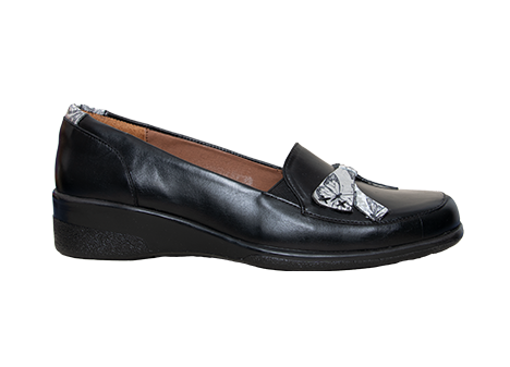Mocasín para mujer en Cuero color NEGRO, referencia CG7CFNMD
