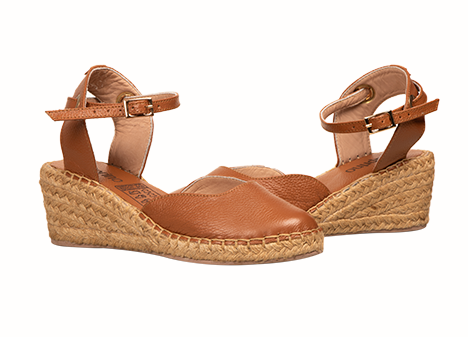Tacones para mujer en Cuero color MIEL, referencia ZM16