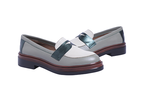 Mocasín para mujer en Cuero color VERDE, referencia DM5T