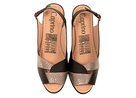 Sandalia para mujer en Cuero color NEGRO, referencia ZY33