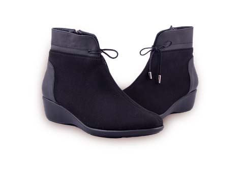 Botín para mujer en Lycra color NEGRO, referencia ZD88