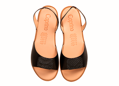 Sandalia para mujer en Cuero color NEGRO, referencia ZG09CONE