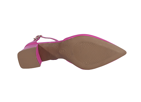 Tacones para mujer en Cuero color SALMON, referencia ZC96