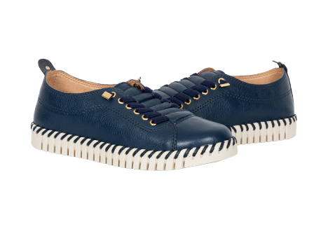 Tenis para mujer en Cuero color AZUL, referencia ZCA8
