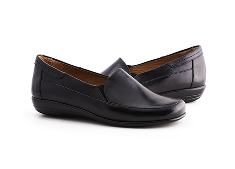 Mocasín para mujer en Cuero color NEGRO, referencia G768CRNE